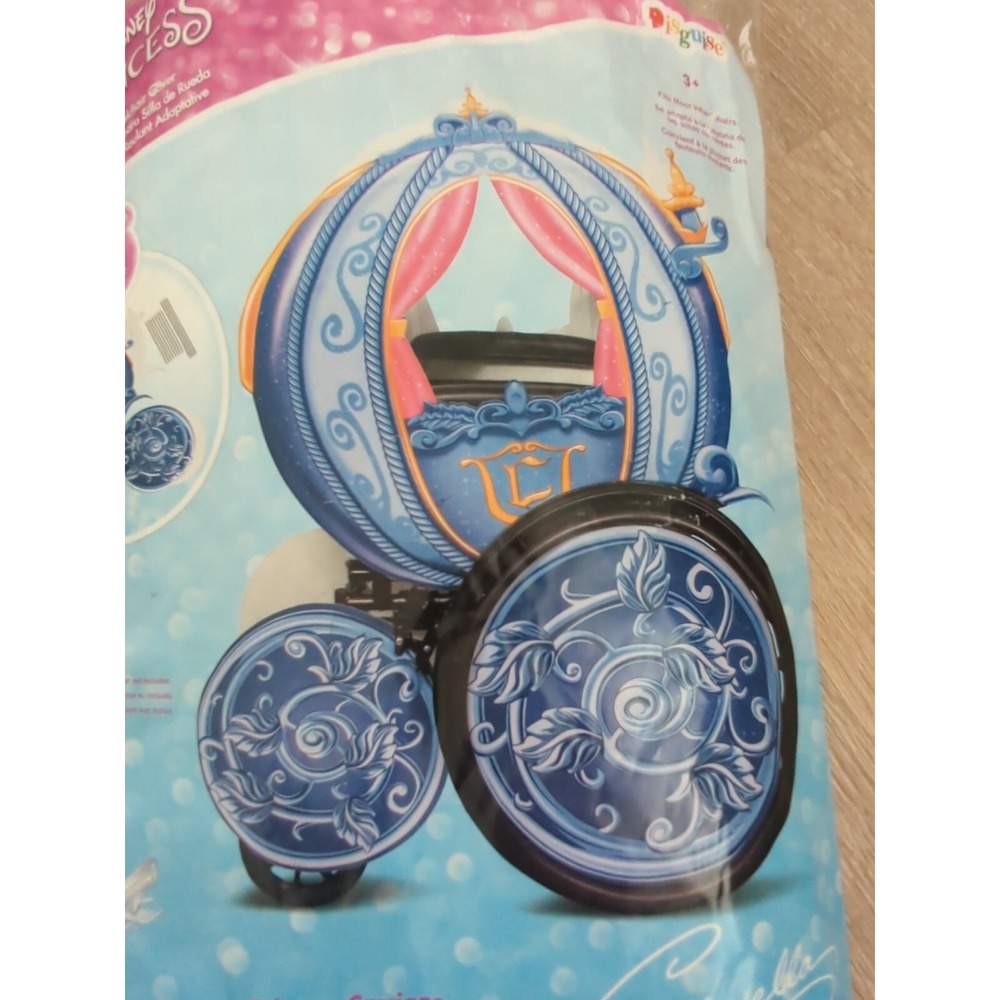DISNEY PRINCESS CINDERELLA CARRIAGE WHEELCHAIR COVER LIGHTWEIGHT NEW Costume